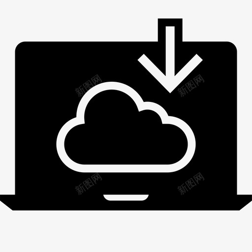 云下载p2p在线svg_新图网 https://ixintu.com 下载 互联网 在线 网络 网络互联 文件 共享 云云 存储 技术 字形