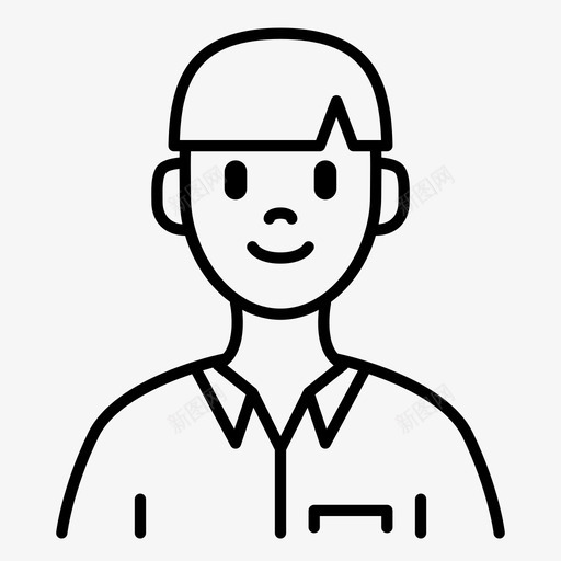 男人头像角色男性svg_新图网 https://ixintu.com 头像 男人 人头 像男人 角色 男性 用户 正面