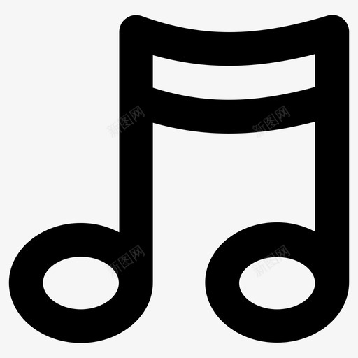 音符音乐记谱法svg_新图网 https://ixintu.com 音符 音乐 记谱 歌曲 音调