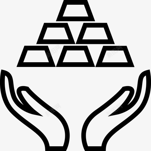 金条价值财富svg_新图网 https://ixintu.com 金条 价值 财富 收入 价格 金钱 重量 商业 金融