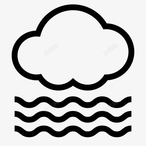 雾海洋风暴波浪云svg_新图网 https://ixintu.com 海洋 波浪 天气 风暴 云海 能见度 紫外线 辐射 霾雾 多云