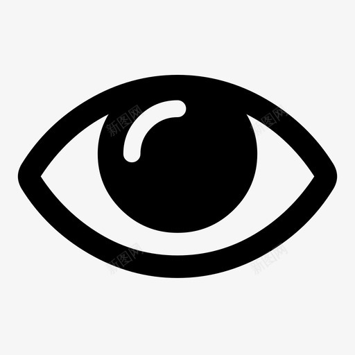 眼睛瞳孔看svg_新图网 https://ixintu.com 视力 眼睛 瞳孔 看看 显示 密码 视图 可见 验光 验光师
