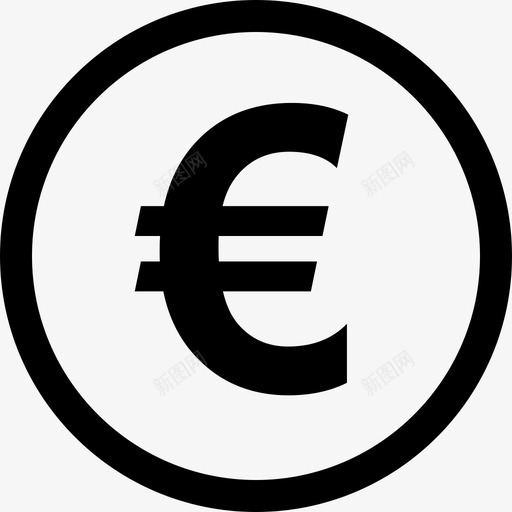 欧元符号商务6加粗svg_新图网 https://ixintu.com 欧元 符号 商务 加粗