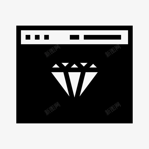 浏览器钻石珠宝svg_新图网 https://ixintu.com 浏览器 钻石 珠宝 保护 购物 符号