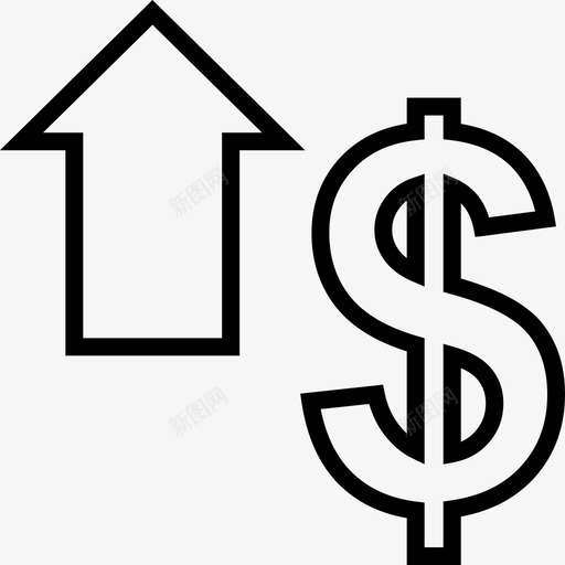 高销售额购物馅饼svg_新图网 https://ixintu.com 销售额 购物 馅饼 在线 电子报 烘干 美元 符号 箭头 放大 向上