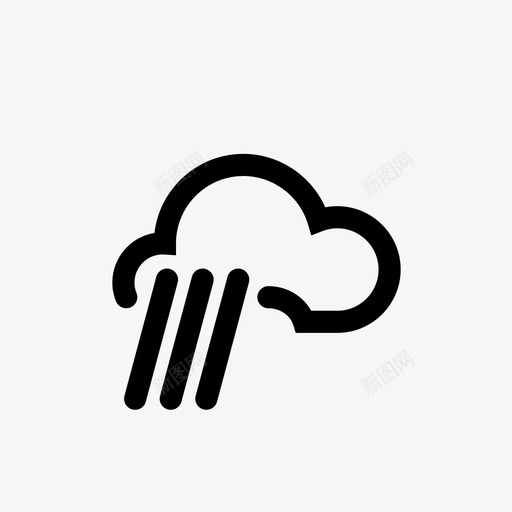 雨云暴雨洪水svg_新图网 https://ixintu.com 暴雨 天气 云雨 洪水 预报 降水