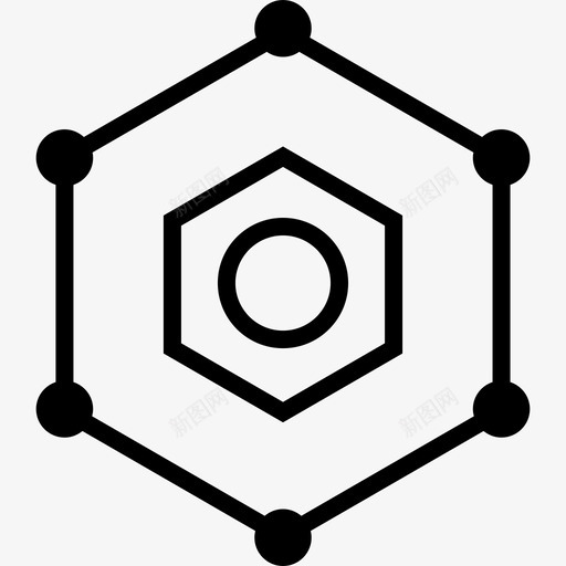 六边形连接共享在线svg_新图网 https://ixintu.com 六边形 连接 互联网 共享 在线 数字 时代 设计 社区 交流 沟通