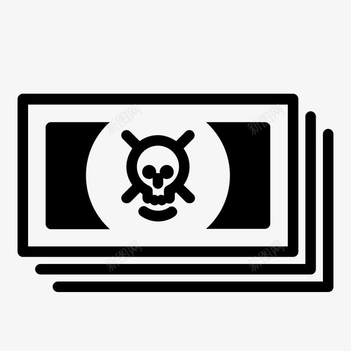 头骨钞票巴拉斯钞票svg_新图网 https://ixintu.com 钞票 头骨 巴拉 拉斯 破产 黑市 黑钱 血钱钱
