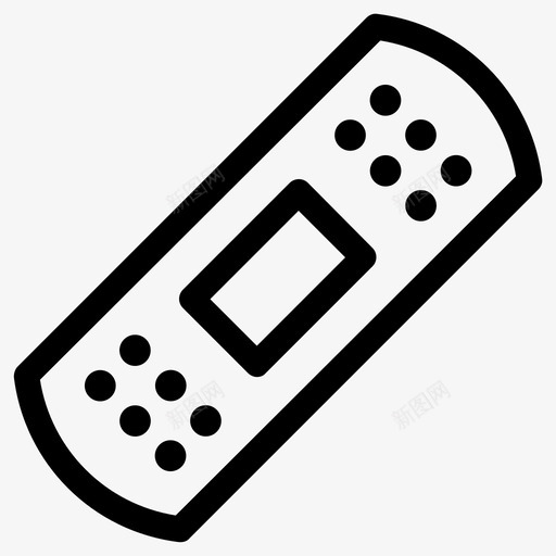 贴片绷带石膏svg_新图网 https://ixintu.com 绷带 贴片 石膏 伤口