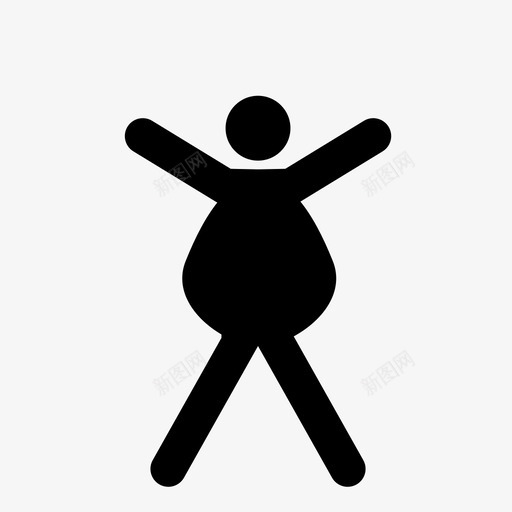 胖子减肥站立svg_新图网 https://ixintu.com 胖子 肥胖 运动 减肥 站立 男人 健康 风险 动人