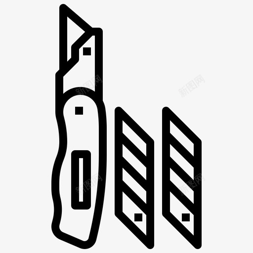 刀具刀片木工svg_新图网 https://ixintu.com 刀具 刀片 木工 切割 建筑 施工 轮廓