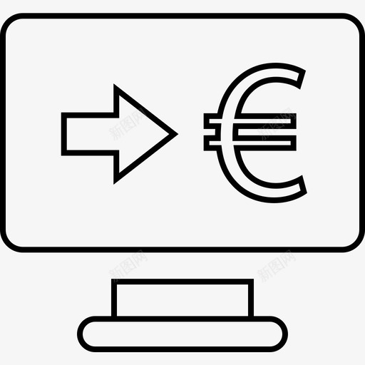 网上银行支付货币svg_新图网 https://ixintu.com 网上银行 货币 支付 投资基金 外汇 欧元 账户 虚拟 金融