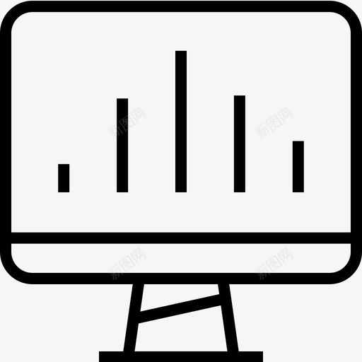 在线信息图形数据信息图形svg_新图网 https://ixintu.com 信息 图形 在线 数据 监视器 轮廓