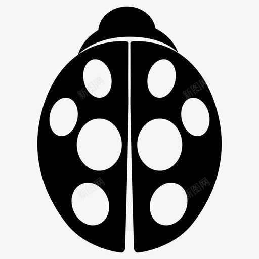 瓢虫自然红色svg_新图网 https://ixintu.com 瓢虫 自然 红色