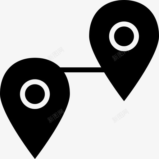 地图别针二目标svg_新图网 https://ixintu.com 地图 别针 搜索引擎 优化 网页 目标 在线 位置 徽章 字形