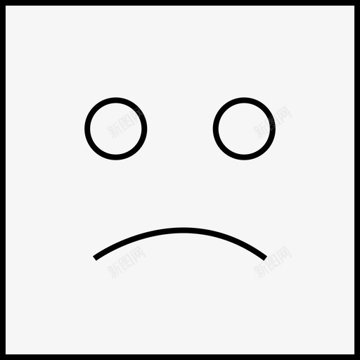 表情脸不开心悲伤svg_新图网 https://ixintu.com 表情 脸不 开心 悲伤 反应 皱眉 情绪 向下 化身 心烦 平方
