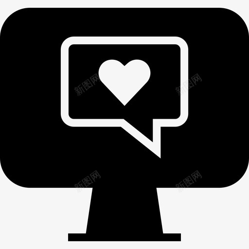 在线聊天信息pc显示器svg_新图网 https://ixintu.com 在线聊天 信息 显示器 文本 短信 字形