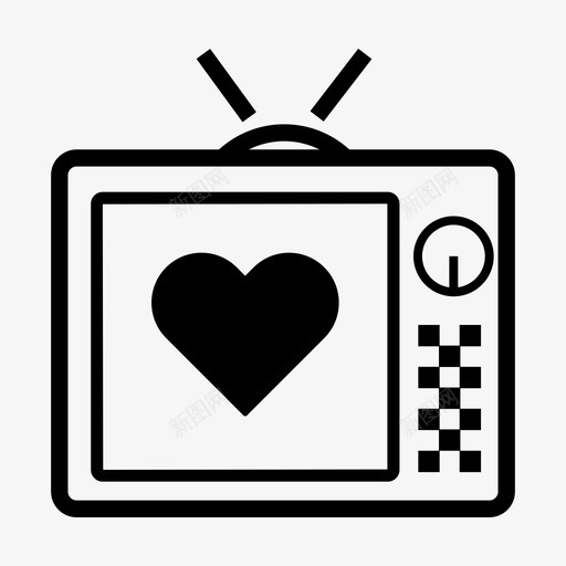 电视屏幕天线娱乐svg_新图网 https://ixintu.com 电视 电视屏 屏幕 天线 娱乐 浪漫 电影