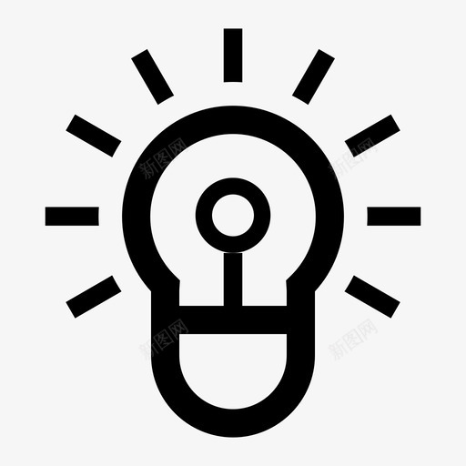 灯泡商业想法好主意svg_新图网 https://ixintu.com 灯泡 好主意 商业 想法 照明 思考 集合