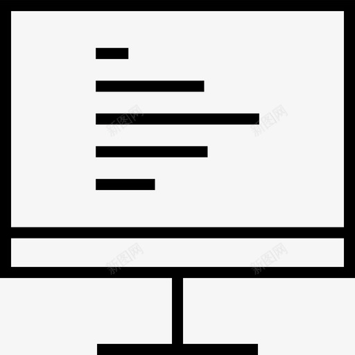 显示器pc选项svg_新图网 https://ixintu.com 信息 图形 显示 显示器 选项 联机 列表 数据 条形图 常规