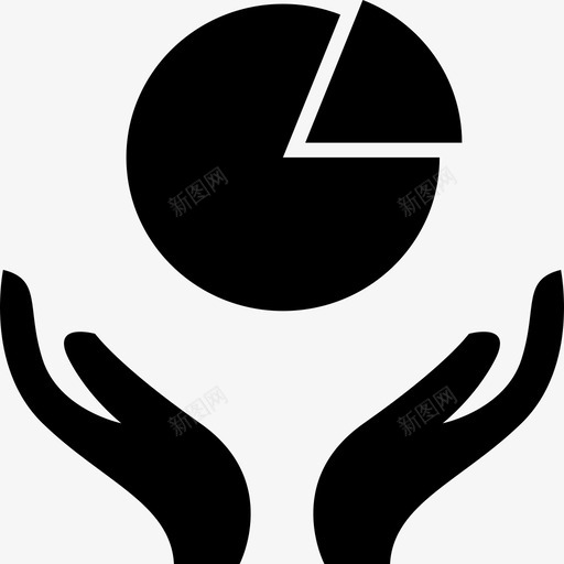 饼图不持有svg_新图网 https://ixintu.com 饼图 不持 有手 图形 黄金 粗体 卖出 财务 字形