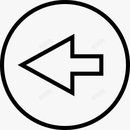 向左箭头严重继续svg_新图网 https://ixintu.com 箭头 向左 严重 继续 指针 打开 文档 方向 视图
