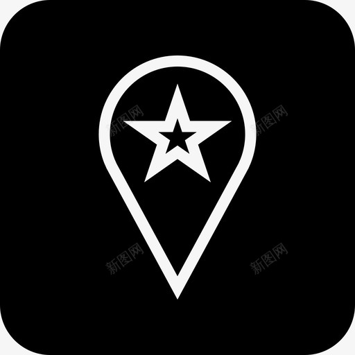 地图钉星位置查找svg_新图网 https://ixintu.com 图钉 地图 星地 星位 位置 查找 收藏 方向 命运 目的地 路线