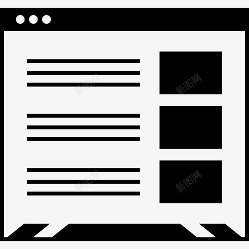 线框网页设计网页浏览器svg_新图网 https://ixintu.com 线框 实体 线线 无线 跳动 创意 模型 爆发 网页设计 页面 手机