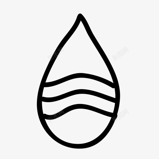 波状水滴手绘液体svg_新图网 https://ixintu.com 水滴 波状 手绘 液体 水分