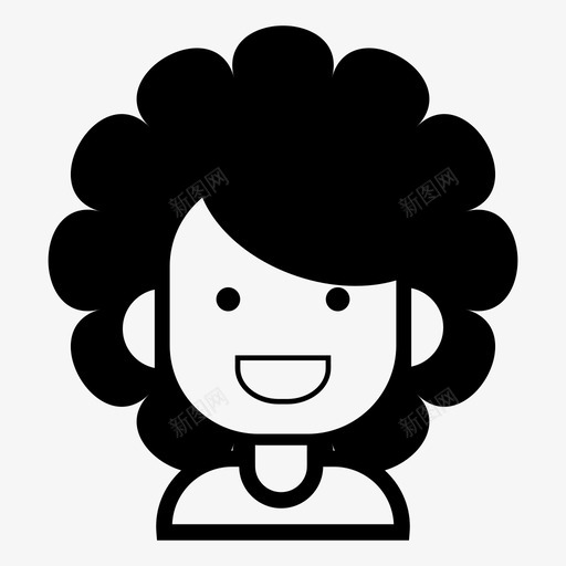 女孩人物头像头发svg_新图网 https://ixintu.com 女孩 人物 头像 头发 笑脸 微笑 女人 化身