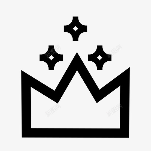金皇冠钻石国王svg_新图网 https://ixintu.com 金皇冠 皇冠 钻石 国王 王后 皇室 宝藏