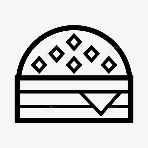 芝士汉堡面包快餐svg_新图网 https://ixintu.com 汉堡 芝士 面包 快餐 多汁 麦当劳