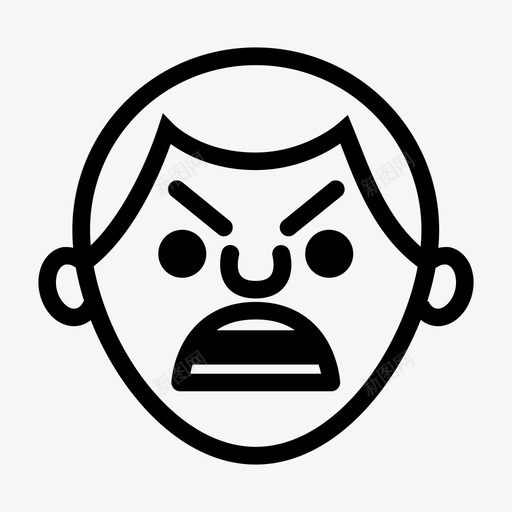 愤怒的脸悸动暴怒svg_新图网 https://ixintu.com 愤怒 悸动 暴怒 暴涨 智能 手机 疯狂 最新技术 无线 情感 面男
