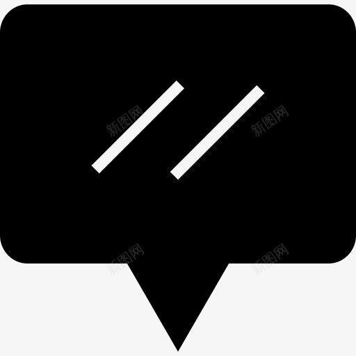 在线消息行气泡聊天svg_新图网 https://ixintu.com 消息 在线 文本 行在 气泡 聊天 字形