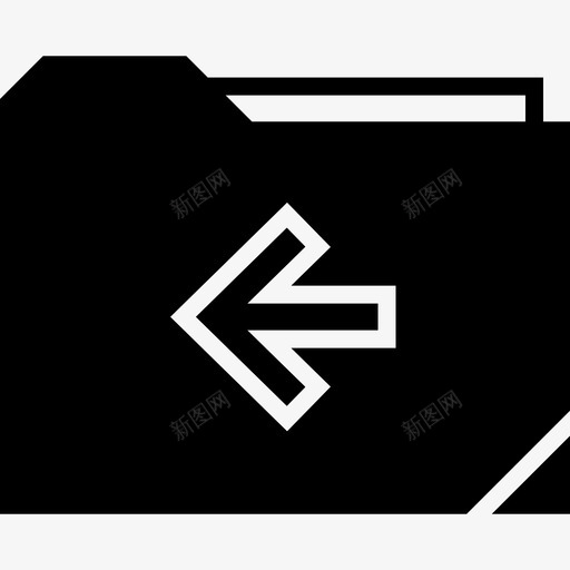 文件夹左存档箭头svg_新图网 https://ixintu.com 文件夹 左文 存档 箭头 文件 联机 字形