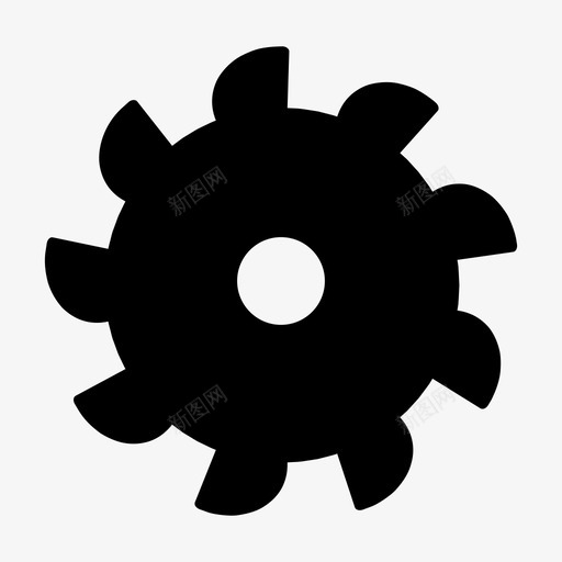 圆锯片刀武器svg_新图网 https://ixintu.com 圆锯 锯片 武器