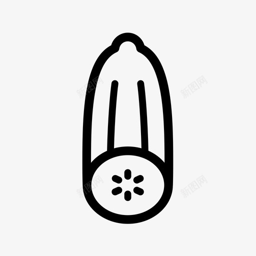 黄瓜一半蔬菜切片svg_新图网 https://ixintu.com 黄瓜 一半 蔬菜 切片 种子 沙拉 果皮 食品 纤维 果酱