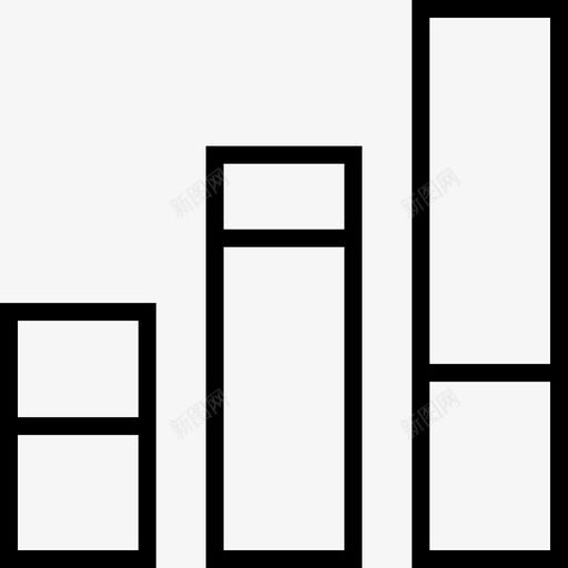 抽象数据条创意设计svg_新图网 https://ixintu.com 抽象 数据 创意设计 形状 三条 轮廓