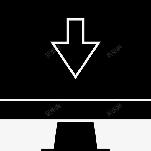 向下计算机联机svg_新图网 https://ixintu.com 向下 计算机 联机 信息 图形 字形