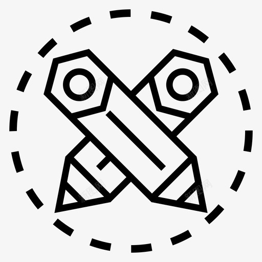 交叉工具艺术设计svg_新图网 https://ixintu.com 交叉 工具 艺术设计 设计师 绘画 铅笔