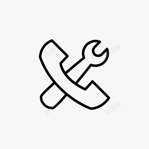 服务电话销售svg_新图网 https://ixintu.com 服务电话 销售 工具 工作 购物 类别