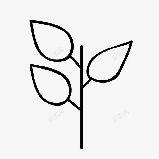 树叶手绘自然svg_新图网 https://ixintu.com 树叶 手绘 自然 植物 森林