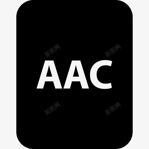aac音频编码svg_新图网 https://ixintu.com 文件名 音频 编码 压缩 数据 文档 扩展名 文件 名称 字形
