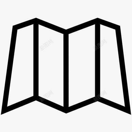 地图纸张信件svg_新图网 https://ixintu.com 地图 纸张 信件 折叠 文档 目的地 图表 小册子 视图 基本 线图
