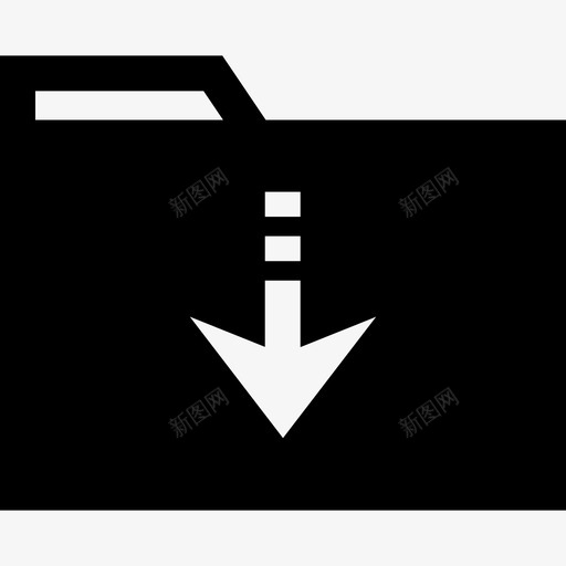 文件夹向下存档箭头svg_新图网 https://ixintu.com 文件夹 向下 存档 箭头 数据 文件 信息 保存 图示