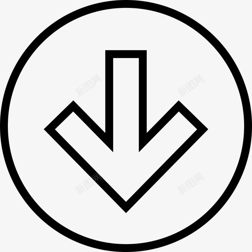 向下箭头继续指针svg_新图网 https://ixintu.com 箭头 向下 继续 指针 信息 方向 数据 占星术 符号