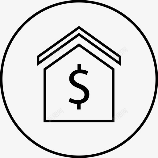 买房不动产购房svg_新图网 https://ixintu.com 买房 不动产 购房 按揭 钱投资 投资 房子 数据 交易