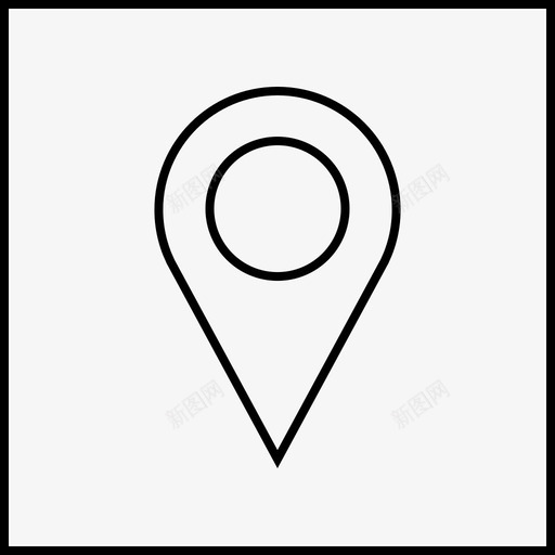 地图别针gps位置svg_新图网 https://ixintu.com 地图 别针 导航 位置