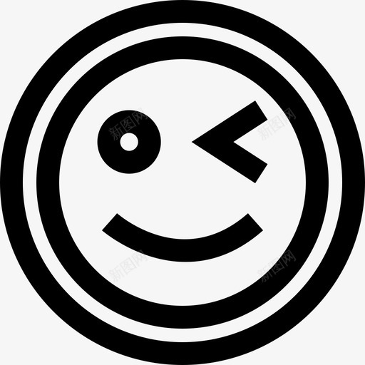 眨眼减信号svg_新图网 https://ixintu.com 表情 眨眼 信号 多多 情绪 删除 粗体