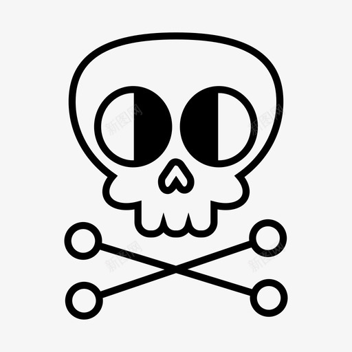 骷髅骨头死亡svg_新图网 https://ixintu.com 骷髅 骨头 死亡 情感 海盗